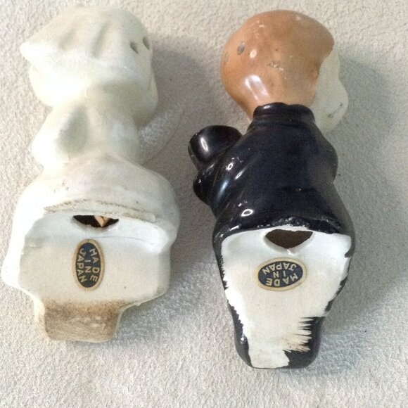 VTG Japan Kissing Bride & Groom S/P Shakers; Cake Toppers, Collectible, Sweet - Picture 3 of 5